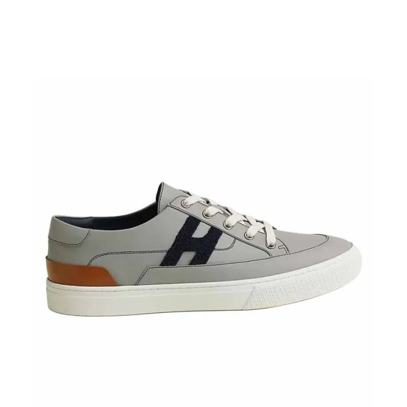 HERMES Deep Low Top Skateboard Shoes Men's Gray-1