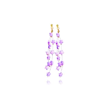 Shiban Alloy Acrylic Earrings Women's