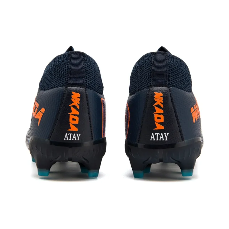 ATAY Soccer Shoes Unisex Mid Top Black/Gold-23