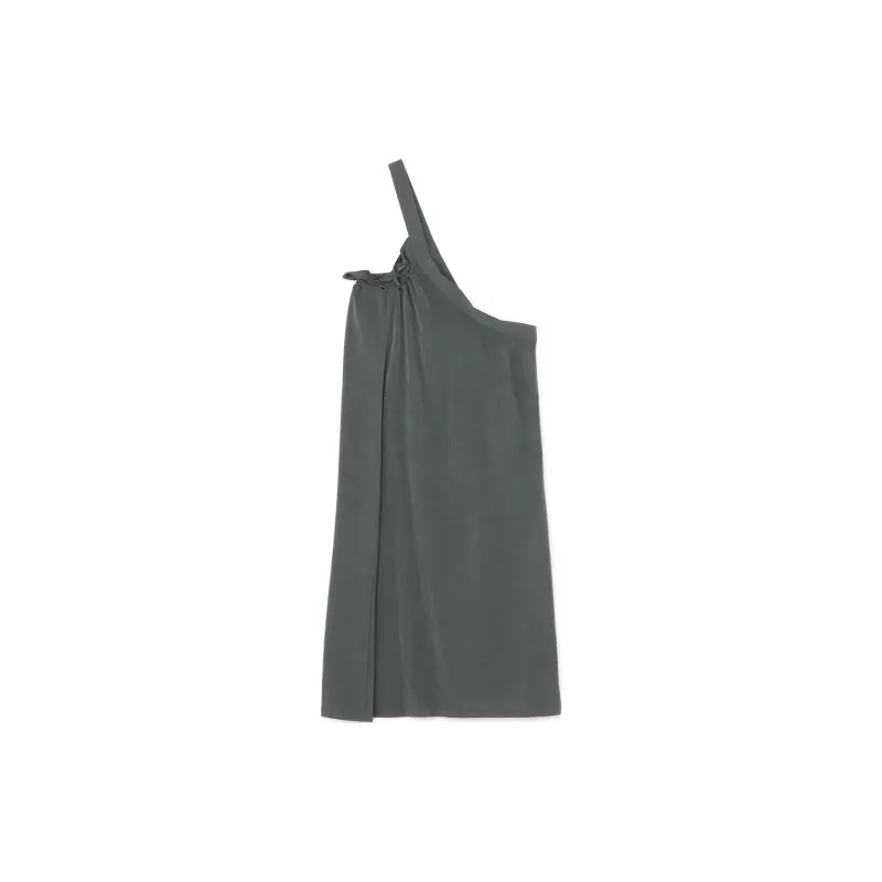 Yohji Yamamoto Sleeveless Dress Women's Blue Green-1