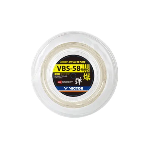VICTOR Stretch Durable, Both Features Badminton Racket Strings Ivory White High Strength Composite Nylon Yarn Unisex