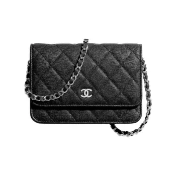 CHANEL WOC Caviar Calfskin Shoulder Bag, Crossbody Bag, Wallet Women's Black
