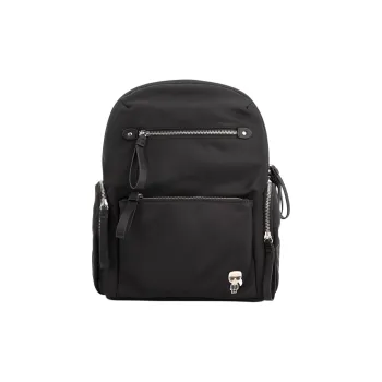 KARL LAGERFELD Nylon Backpack Medium Size Women's Black
