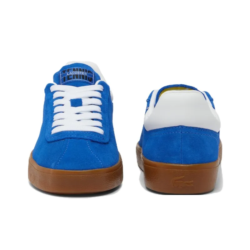 LACOSTE BASESHOT Low Top Skateboard Shoes Women's Blue-3