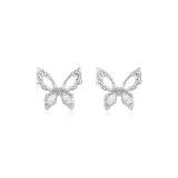 Cut-Out Butterfly Stud Earrings (1 Pair)