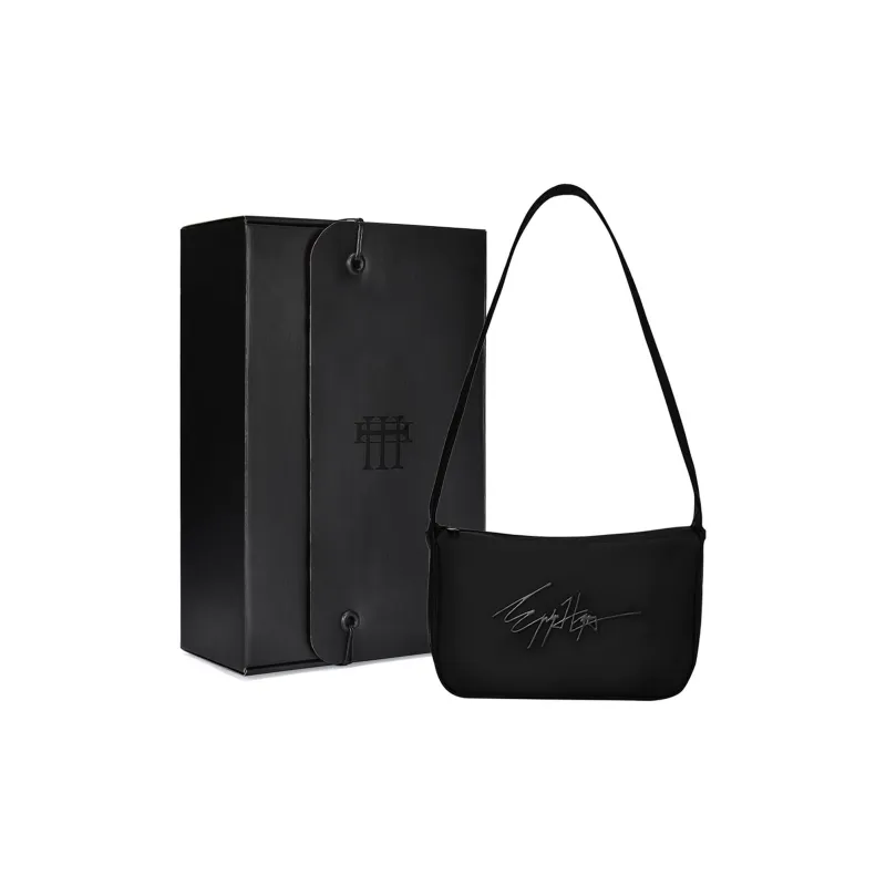 EPIPHQNY PU Skin Touch Fabric Shoulder Bag Regular Unisex Black-0