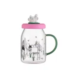 River Pond Wonder Glass Mug (with Lid) Approx. 465ml
