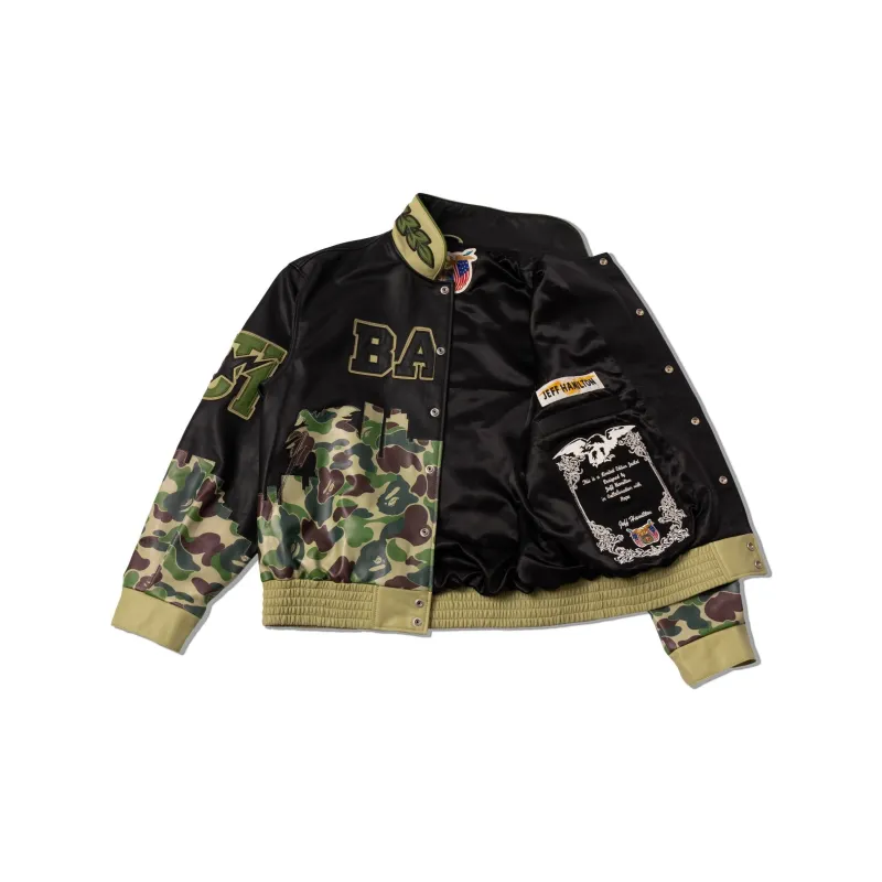 Jeff Hamilton X A BATHING APE Jeff Hamilton Collaboration Jackets Unisex Black-2