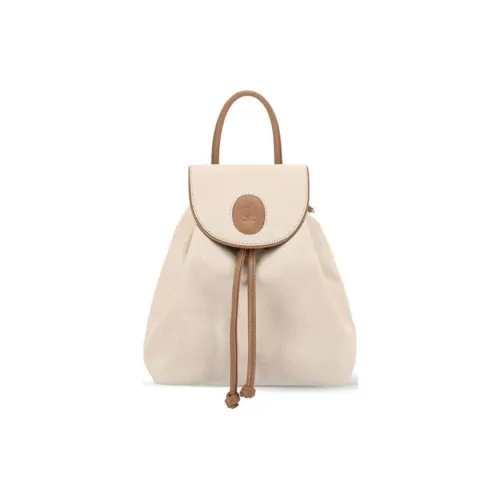ALICE MARTHA Denim Backpack Women's Ivory
