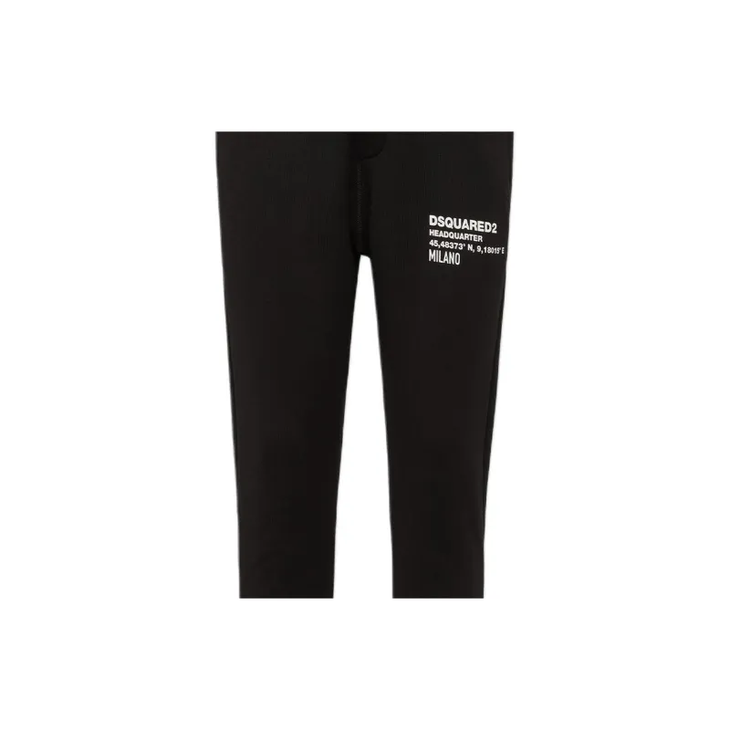 DSQUARED 2 Logo Printed Slim Cut Tapered Track Pants-5