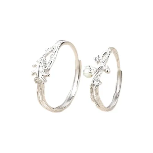 YINGNIXINDONG 925 Sterling Silver Rings Unisex