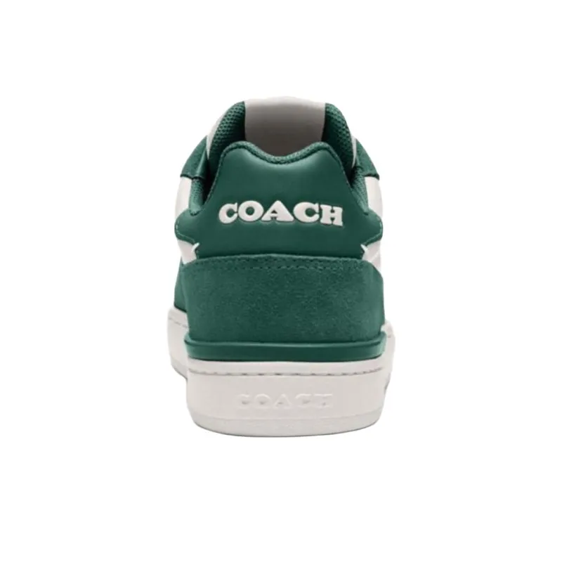 COACH Clip Court Low Top Skateboard Shoes Women's Green-4