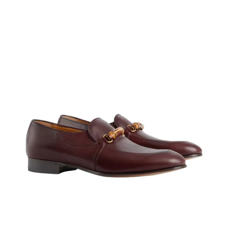 GUCCI Loafers Men Burgundy-2