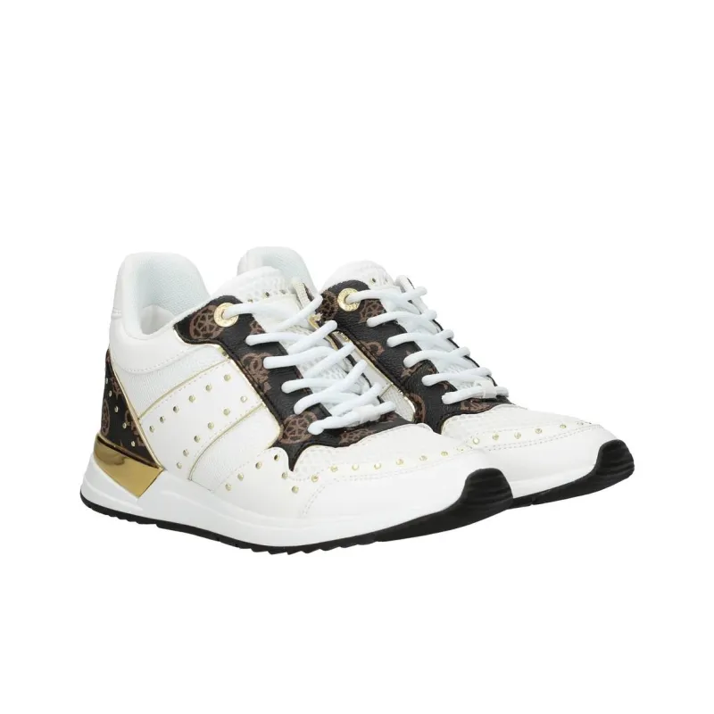 GUESS Low-Top Casual Shoes Women's White Gold-2