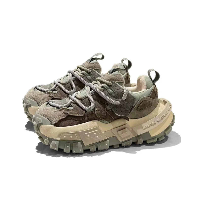 Legaco Chicken Cushioning, Slip Resistant, Abrasion Resistant, Height Increasing Low Top Chunky Sneakers Men's-7