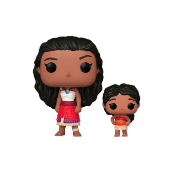 Funko x Disney POP! Ocean Qiu Ruan 2 Moana And Little Sister Ximiya Chibi Figures