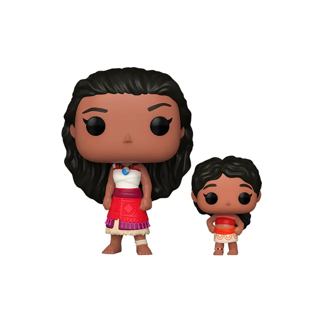 Funko x Disney POP! Ocean Qiu Ruan 2 Moana And Little Sister Ximiya Chibi Figures-0