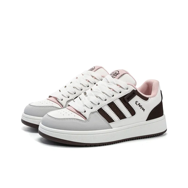 Feiyue Skateboard Shoes Women's Low Top Green/White/Black/Pink-7