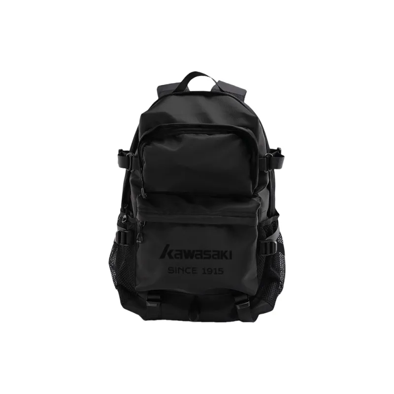 Kawasaki Polyester Backpack Unisex Black-0