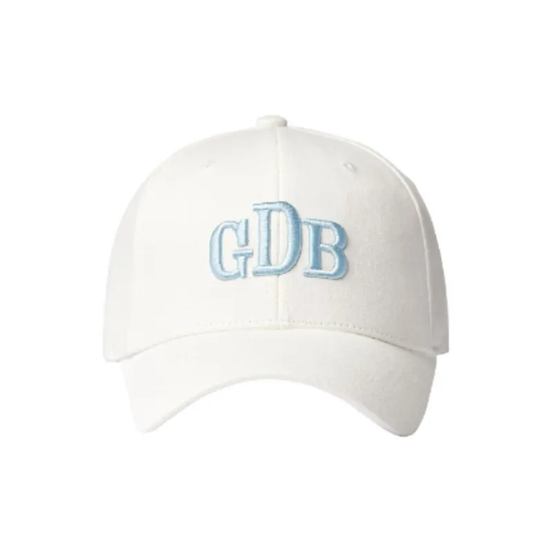 GRAIN DE BEAUTE Cotton Fabric Baseball Caps Unisex White-1