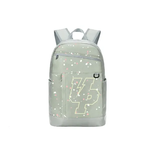 TURN UP Polyester Backpack Unisex Gray
