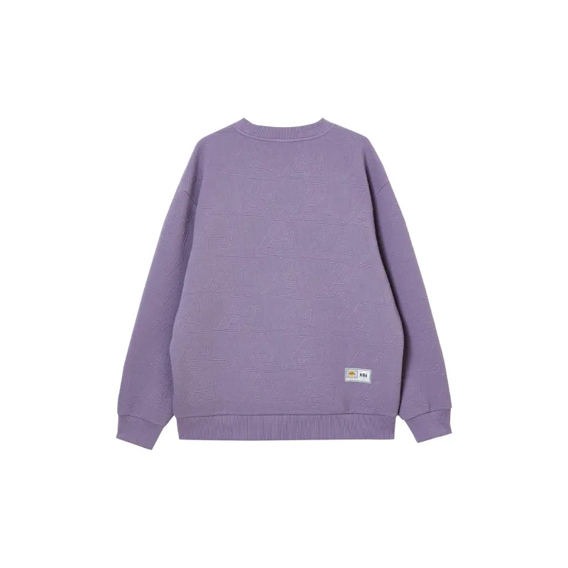 JACK JONES· x NBA JACK&JONESxNBA Spring Summer Sweatshirt Men's Gray Purple-1