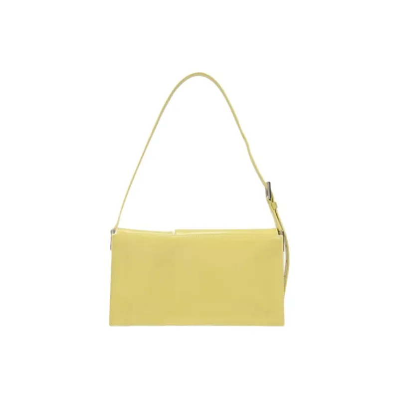 By Far Billy Semi-Patent Leather Handbags Shoulder Bags Women's Yellow-2