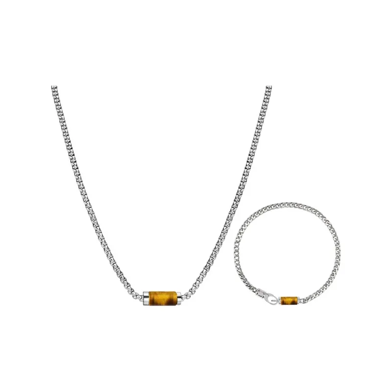 MUSTKOO Titanium Steel Necklaces Unisex-15