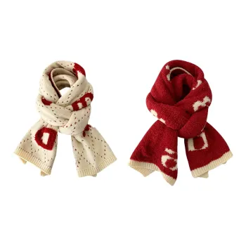 FREE RABBITⅡ Fall And Winter Advanced Atmosphere Enhancing Warm Thickened Double Sided Scarf Unisex