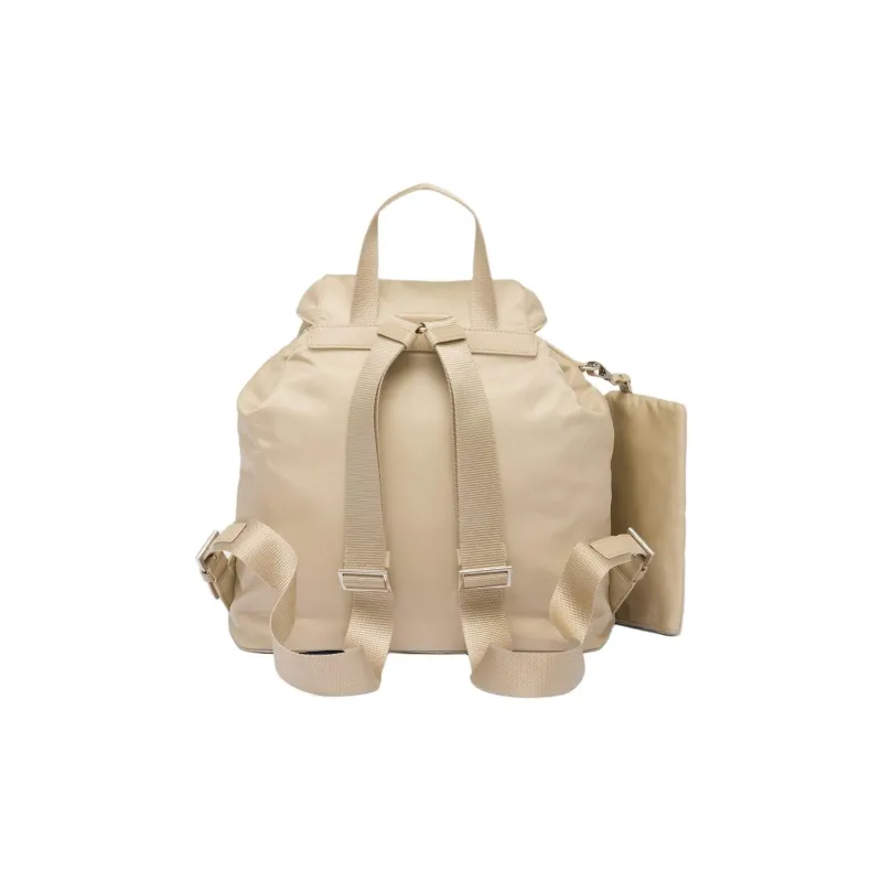 PRADA Re Nylon Fabric Backpack Medium Size Women's Desert Yellow-2