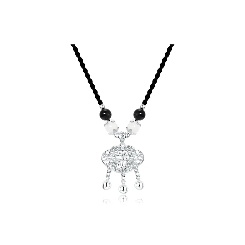 ERROR Sterling Silver Necklaces Unisex-12