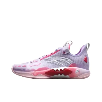 Anta Frenzy 5 Pro Abrasion Resistant Breathable Low Top Basketball Shoes Men's Pink Purple