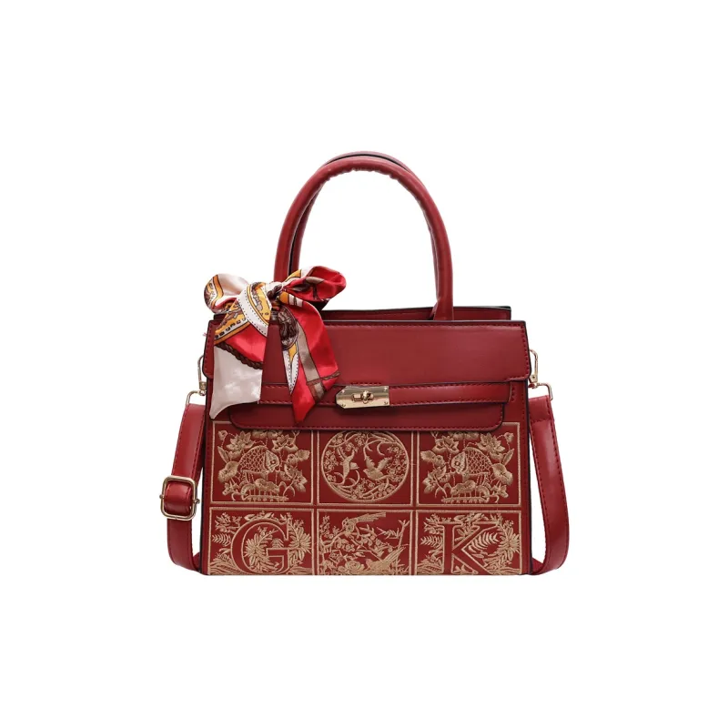 BLAKE FLEETO PU Handbag Regular Women's Burgundy-0