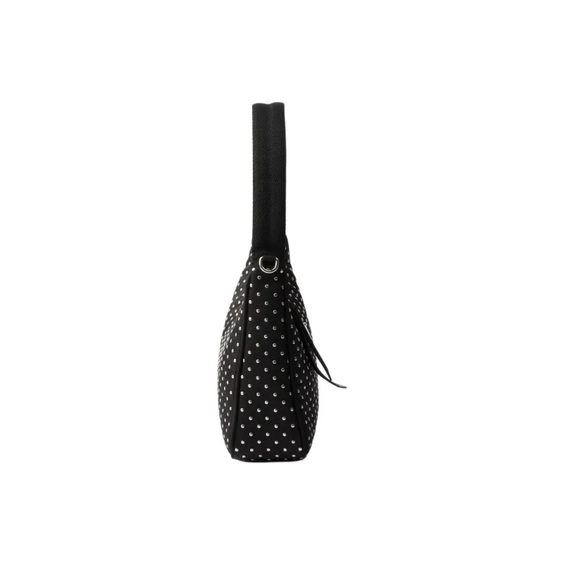 PRADA Recycled Nylon Handbag Shoulder Bag Mini Women's Black-2