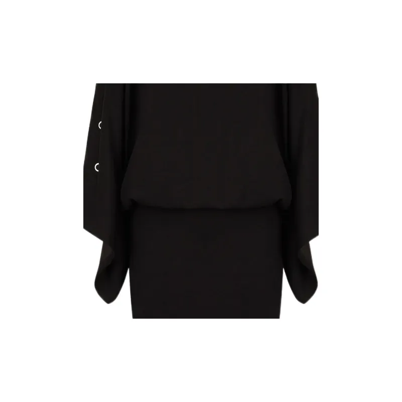 ARMANI EXCHANGE Long Sleeved Dresses Women's Black-5