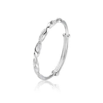Kelanxi 999 Fine Silver Bangles Women's