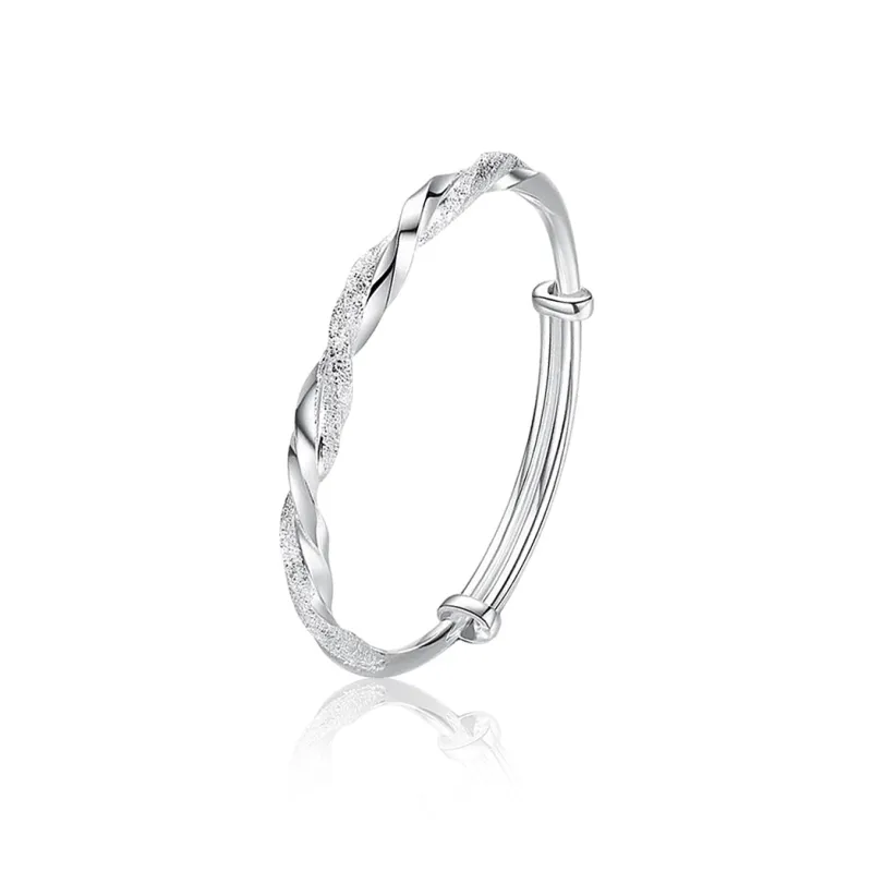 Kelanxi 999 Fine Silver Bangles Women's-0