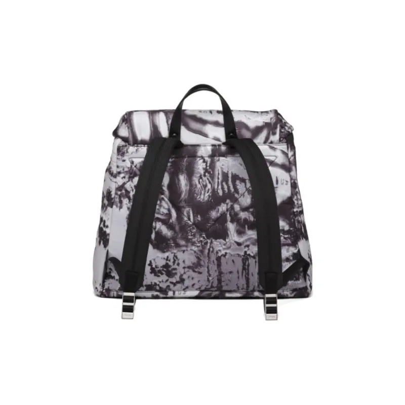PRADA Nylon Backpack Men's Cloud Gray-2