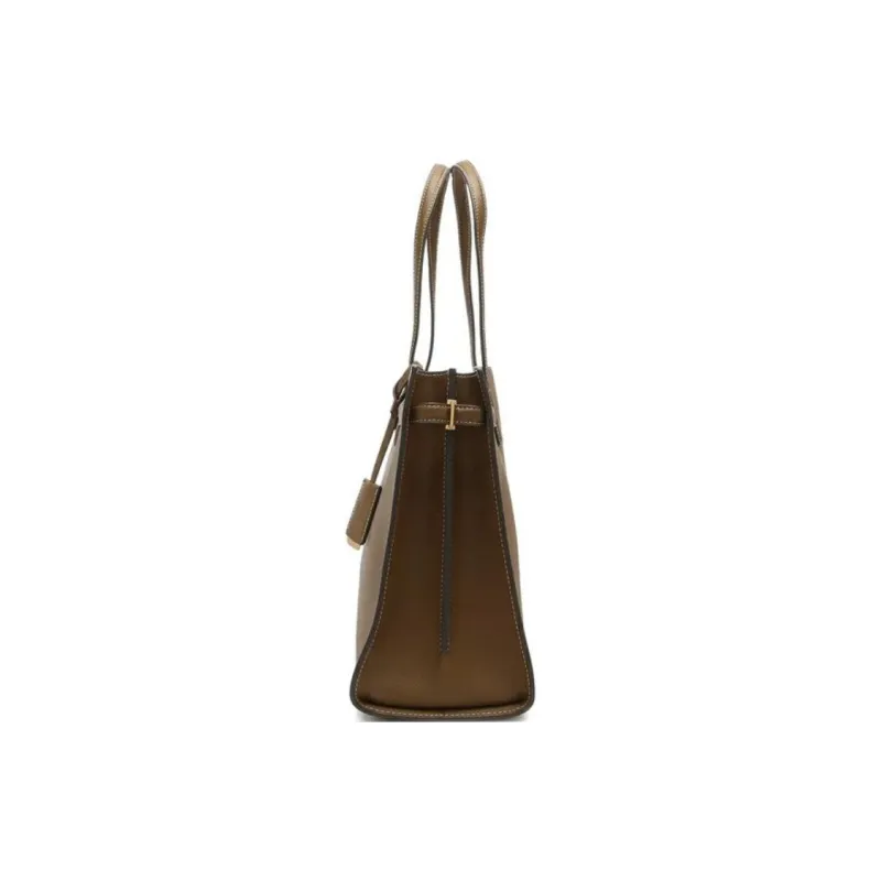 TORY BURCH Robinson Leather Tote Bag, Shopping Bag, Shoulder Bag, Handbag Women's Brown-2