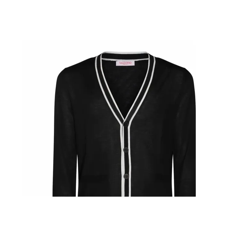 Valentino V Neck Long Sleeved Cardigan-2