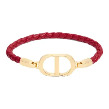 DIOR Metal Bracelets Women's Garnet Red