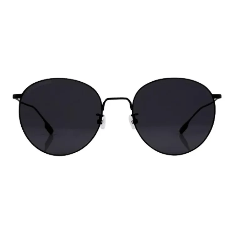 LAPIZ SENSIBLE. Titanium Alloy Round Sunglasses Unisex Black-1