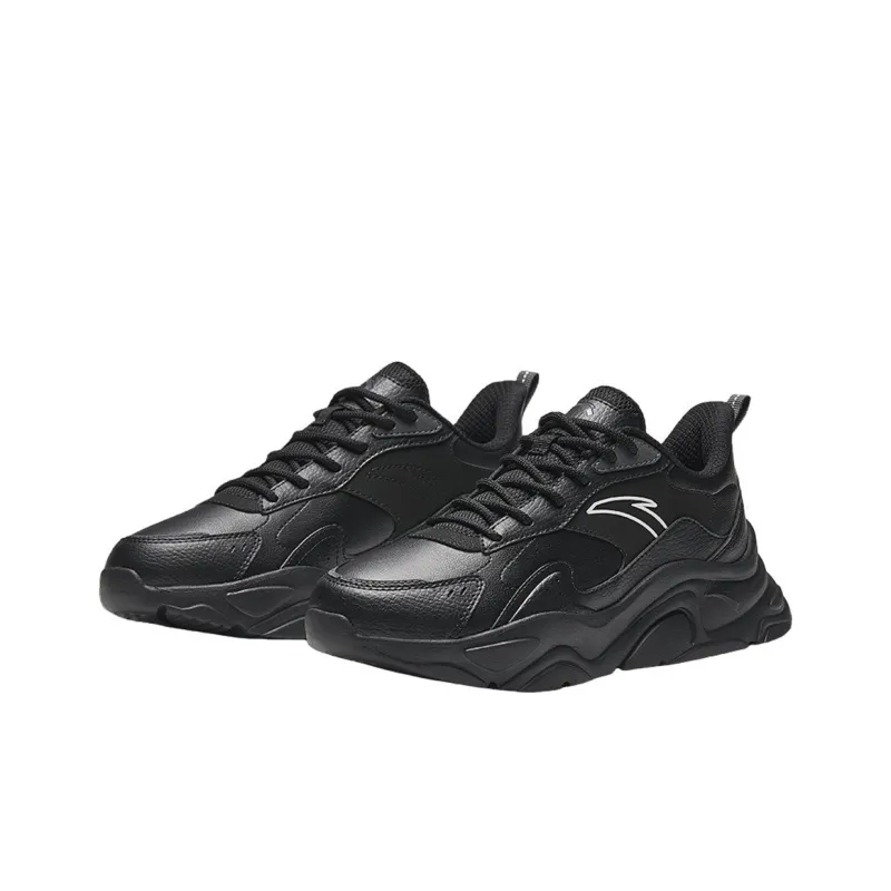 Anta Little Millennium Anti Slip Wear Resistant Low Top Casual Shoes Women's Black-2