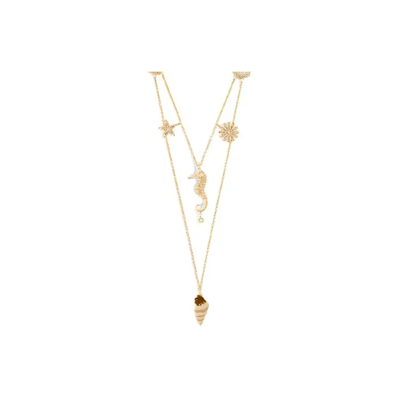 DIOR Resin Necklaces Women's Gold-0