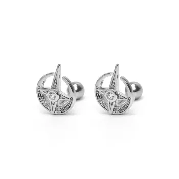LuluCanaan Titanium Steel Stud Earrings Unisex