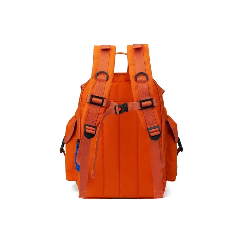 LOVERPUSS Fabric Backpack Backpack Travel Bag Backpack Regular Unisex Volcano Orange-2