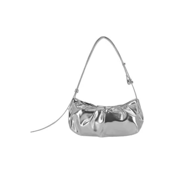 ALICE MARTHA Artificial Leather Handbag Shoulder Bag Women's Silver