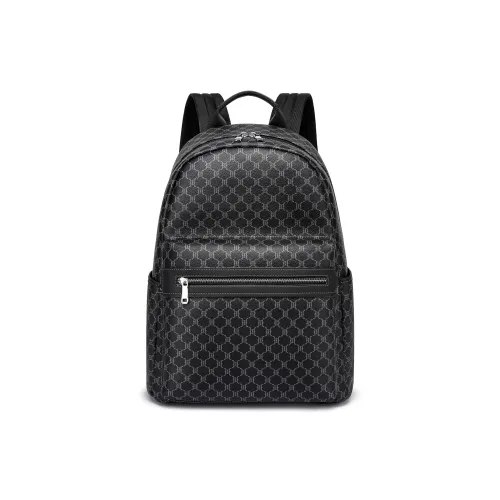 FAIRWHALE PVC Polyvinyl Chloride Backpack Regular Men's Lead Gray