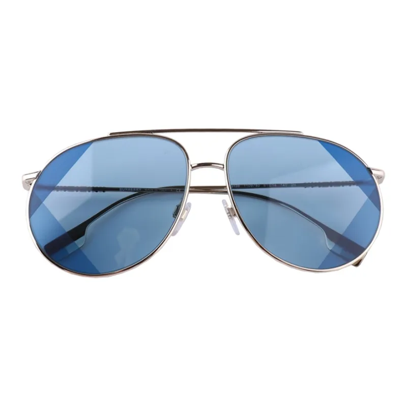 Burberry Polycarbonate Aviator Sunglasses Unisex Gold-3