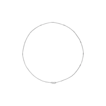 M.Wong 925 Sterling Silver Delicate Necklace Layering Necklace Plain Chain Collarbone Chain Women's